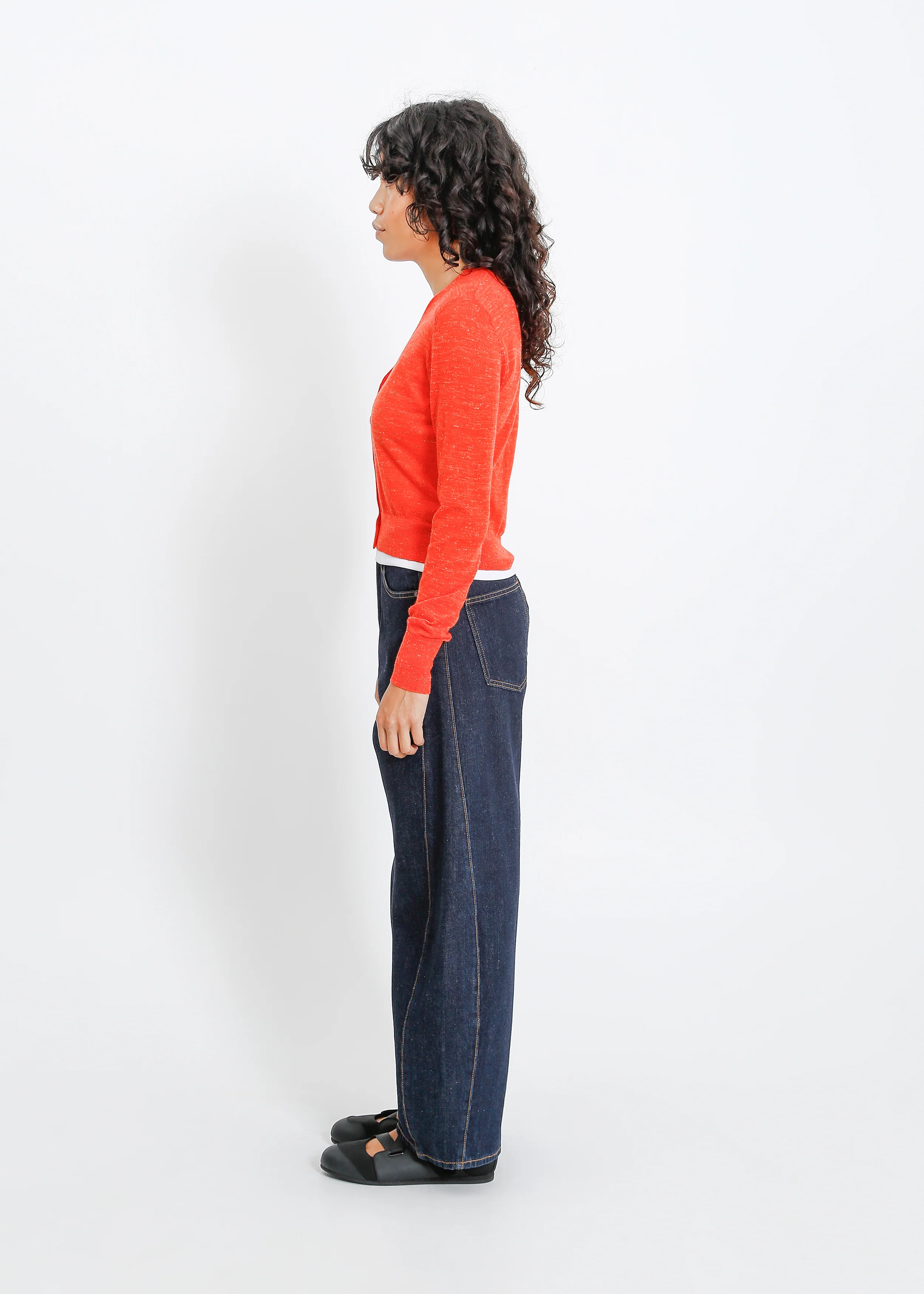Rafi Knit Cardi / Flame Marle - Image 3