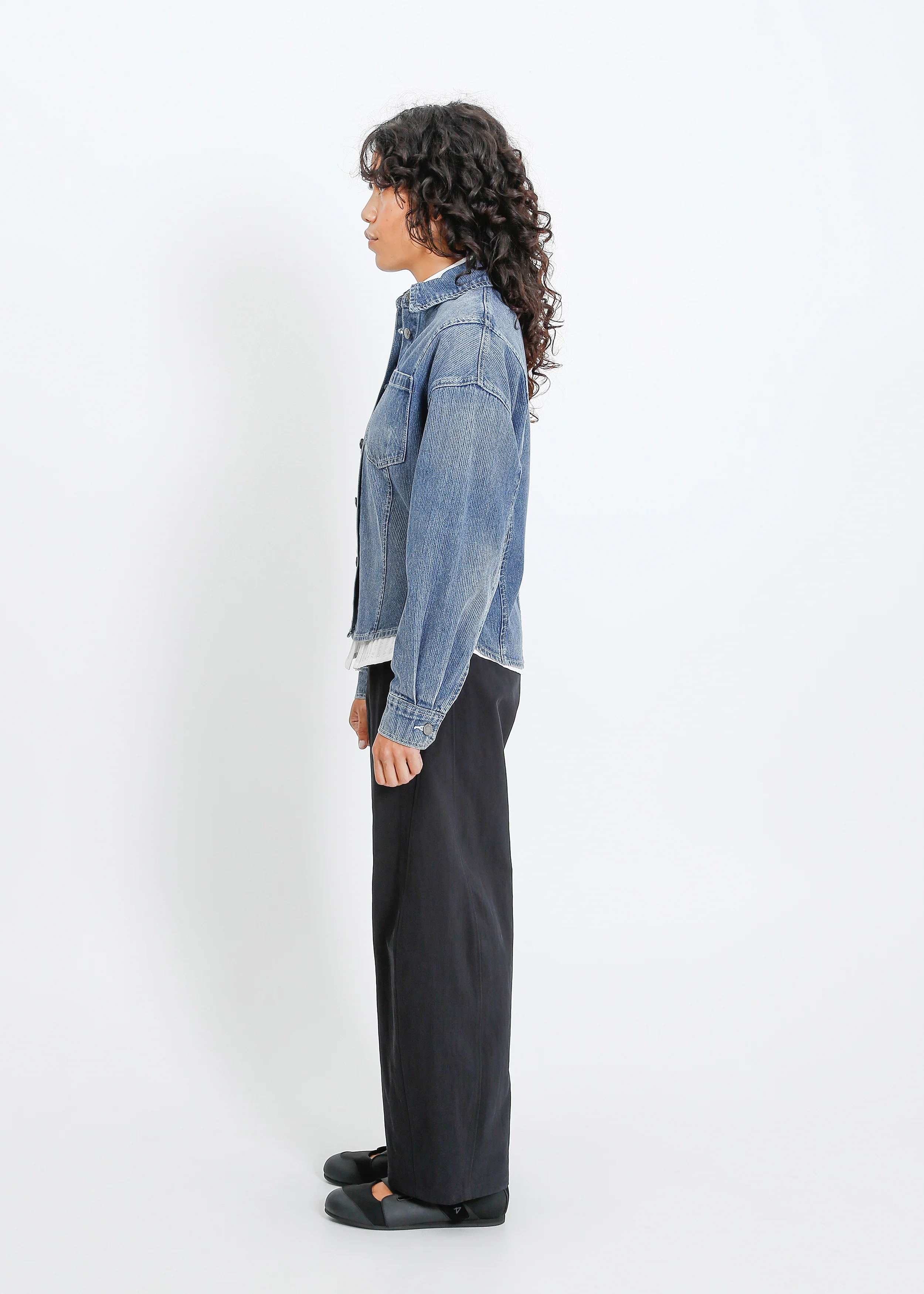 Ramona Denim Shirt / Medium Indigo - Image 4