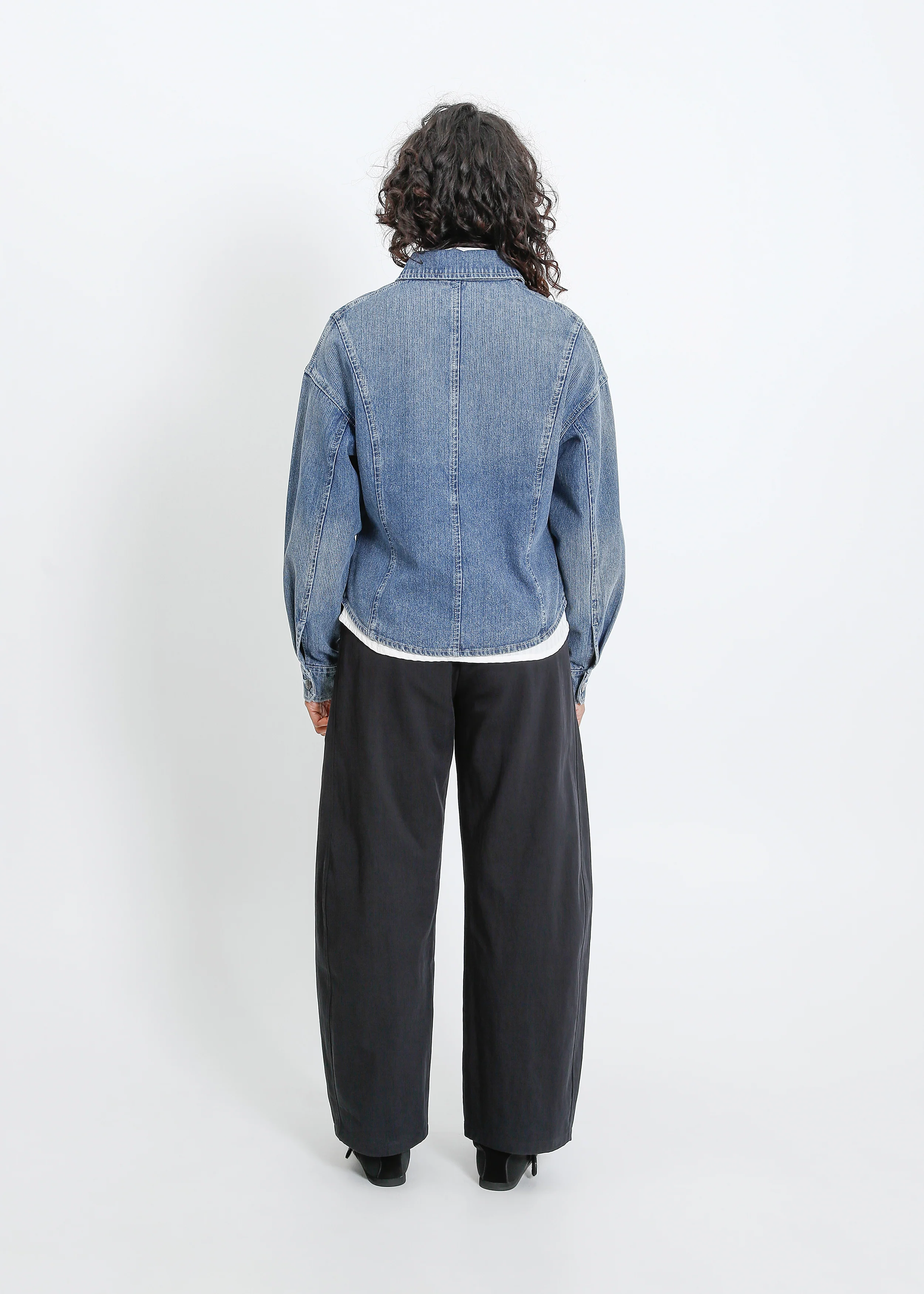 Ramona Denim Shirt / Medium Indigo - Image 5
