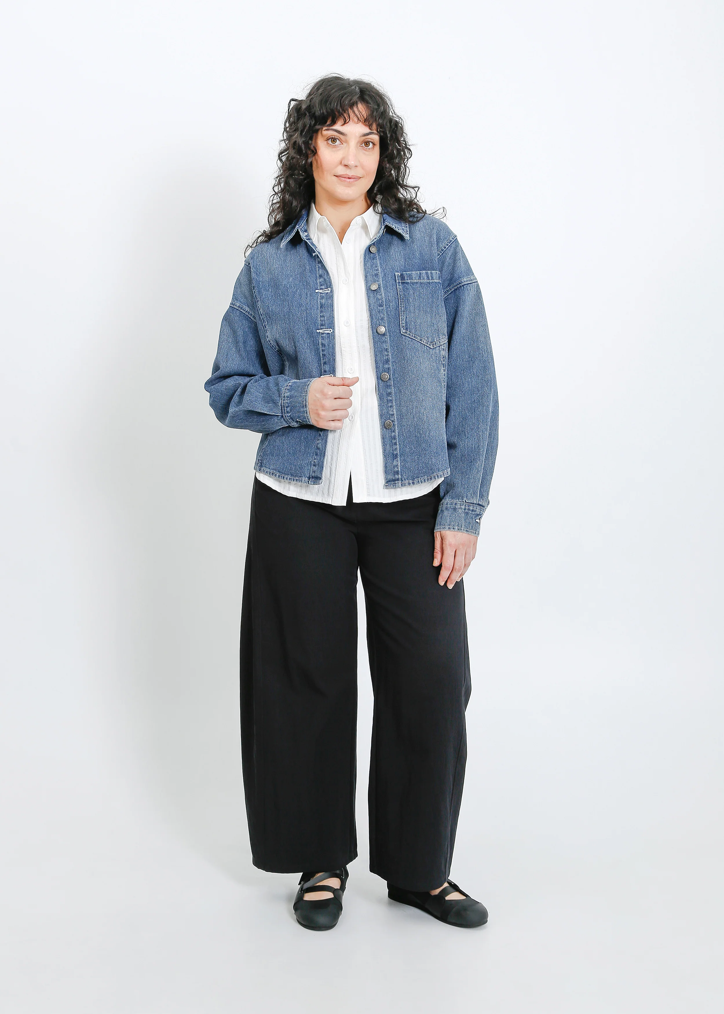Ramona Denim Shirt / Medium Indigo - Image 7