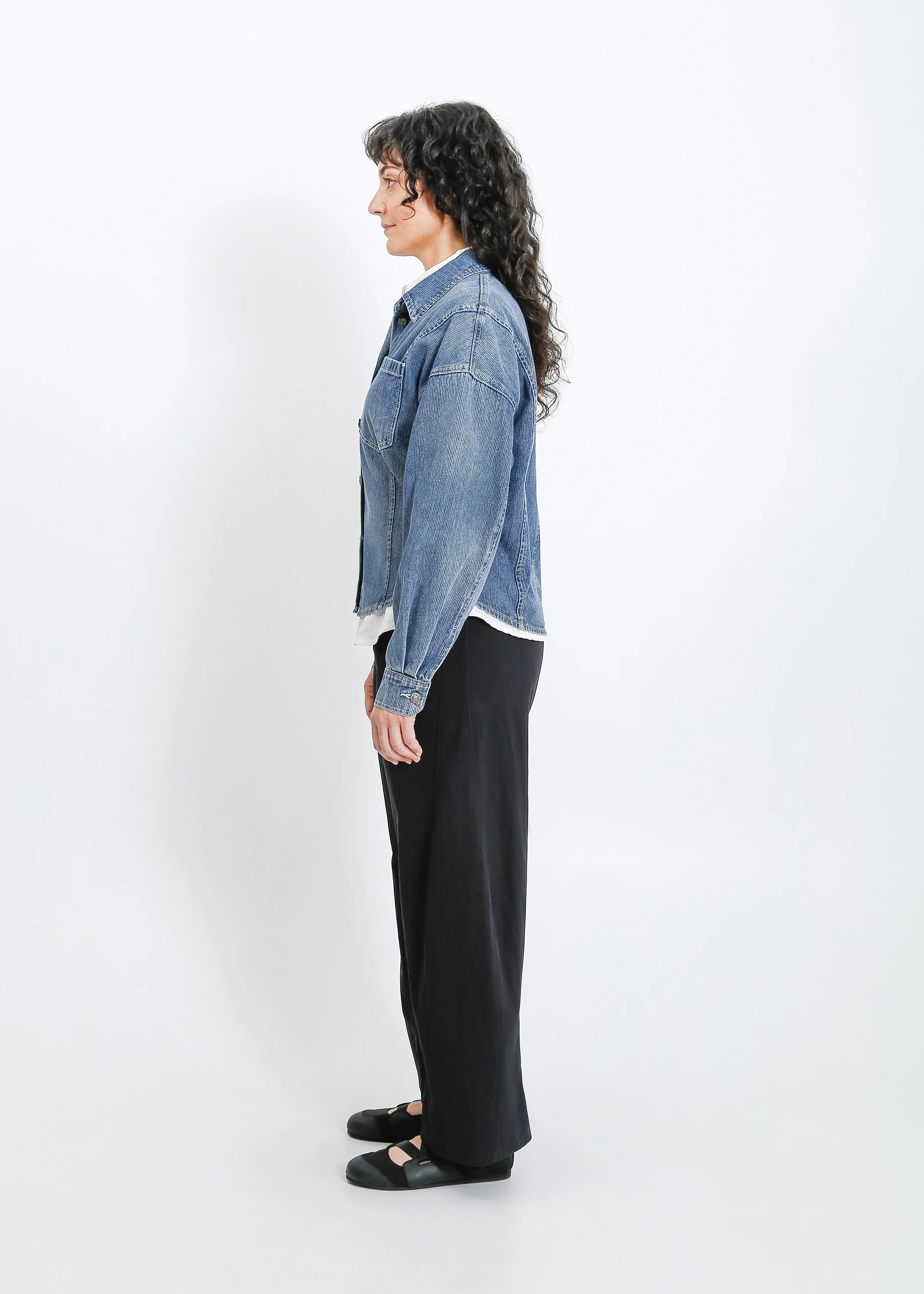 Ramona Denim Shirt / Medium Indigo - Image 9