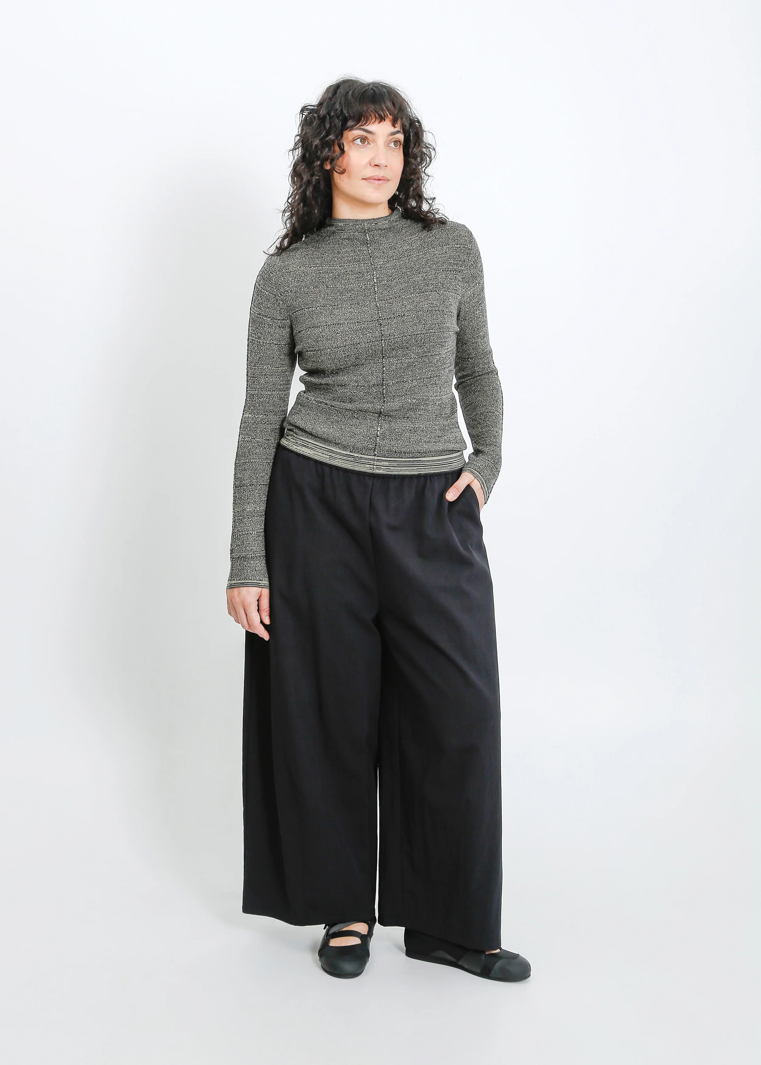 Sana Knit Top / Moss-Navy - Image 10