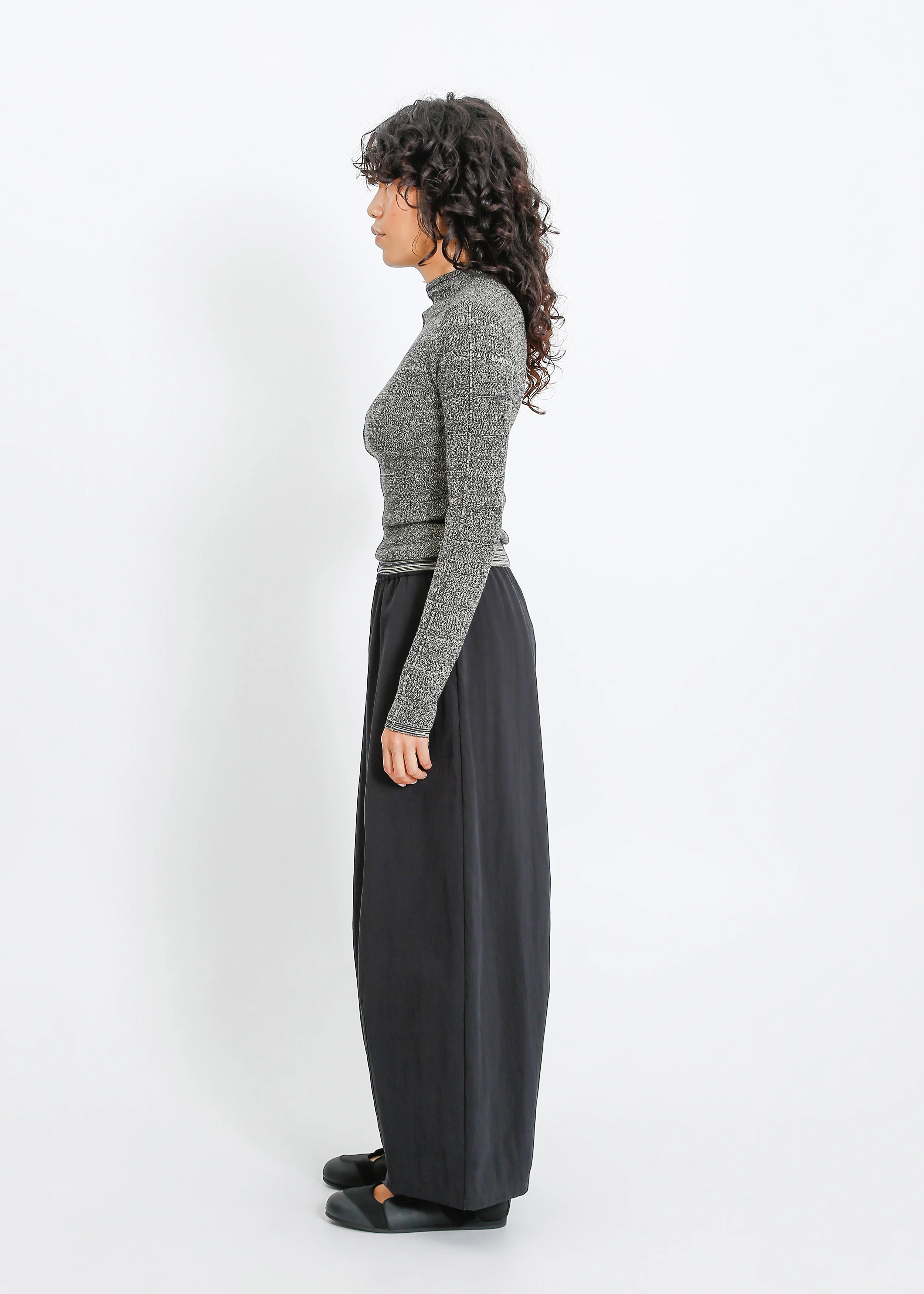 Sana Knit Top / Moss-Navy - Image 3