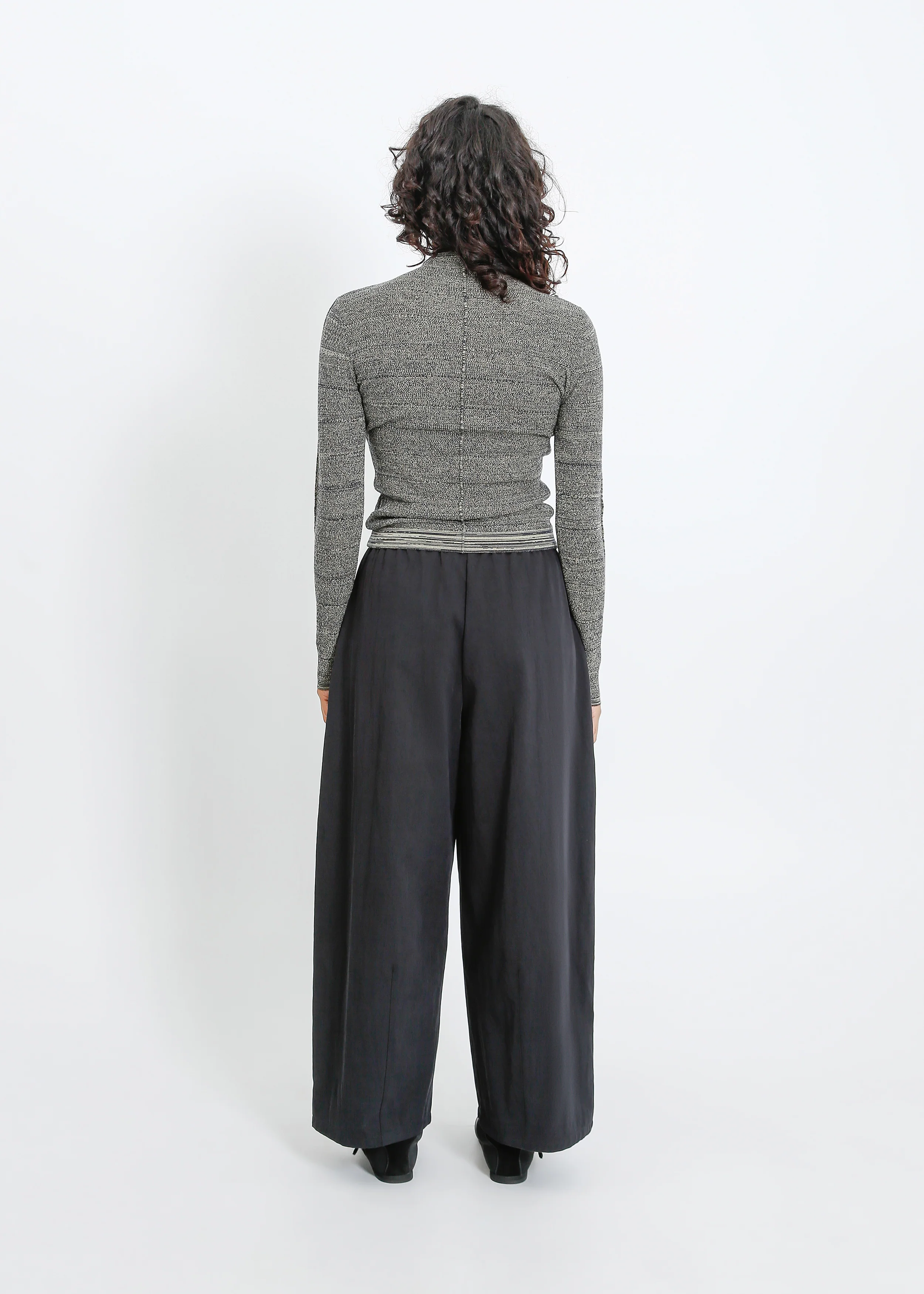Sana Knit Top / Moss-Navy - Image 4