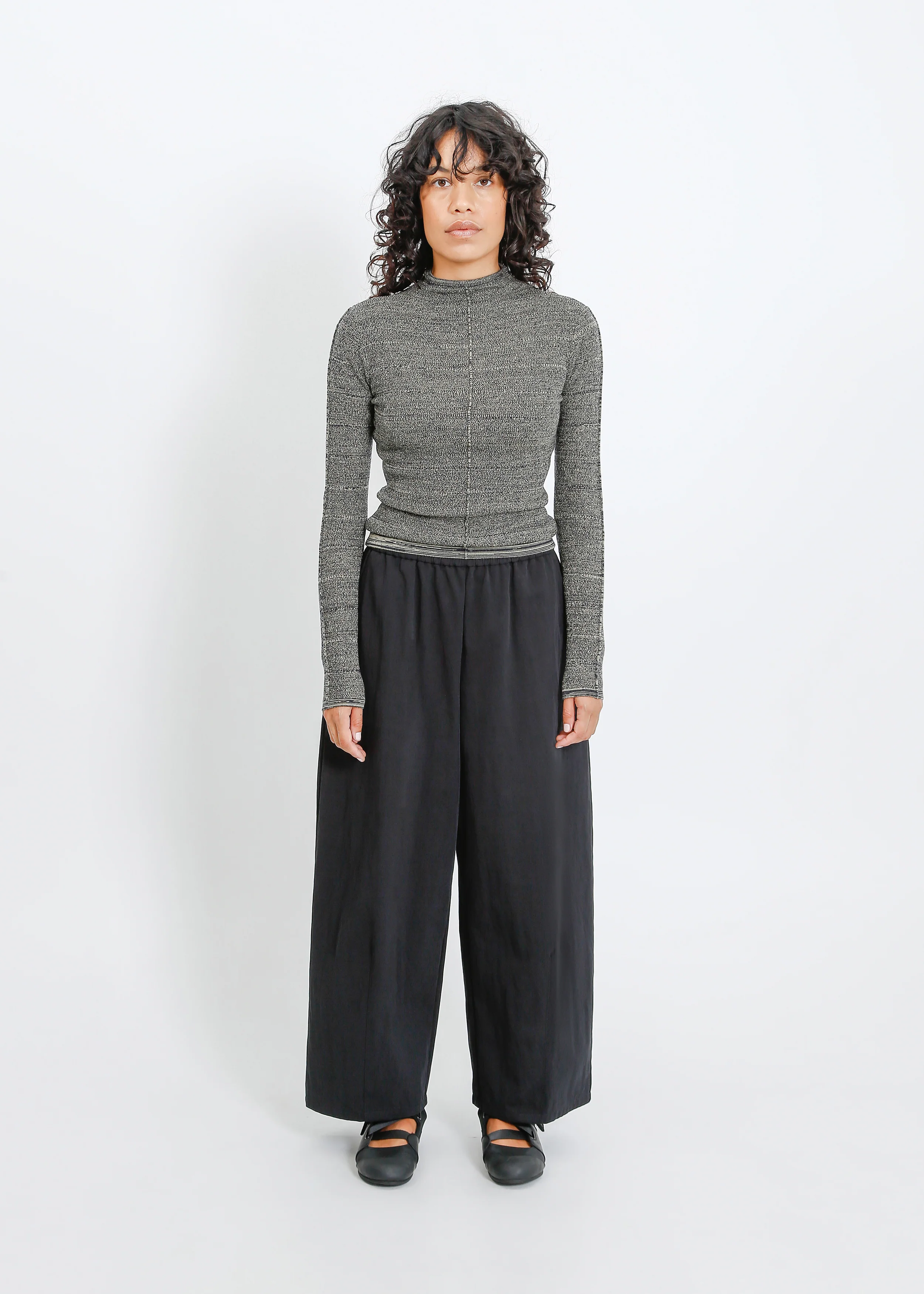 Sana Knit Top / Moss-Navy - Image 5