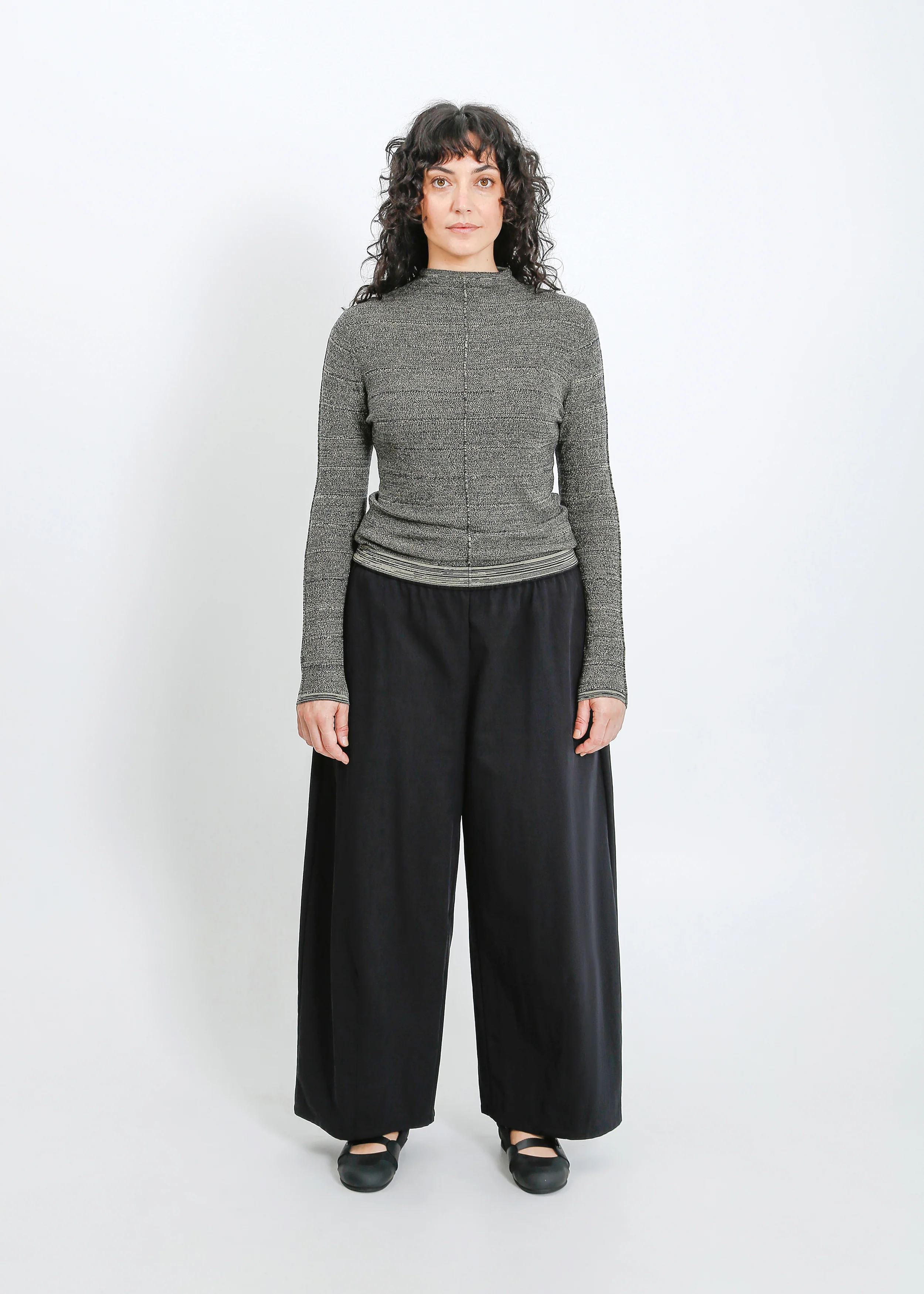 Sana Knit Top / Moss-Navy - Image 6