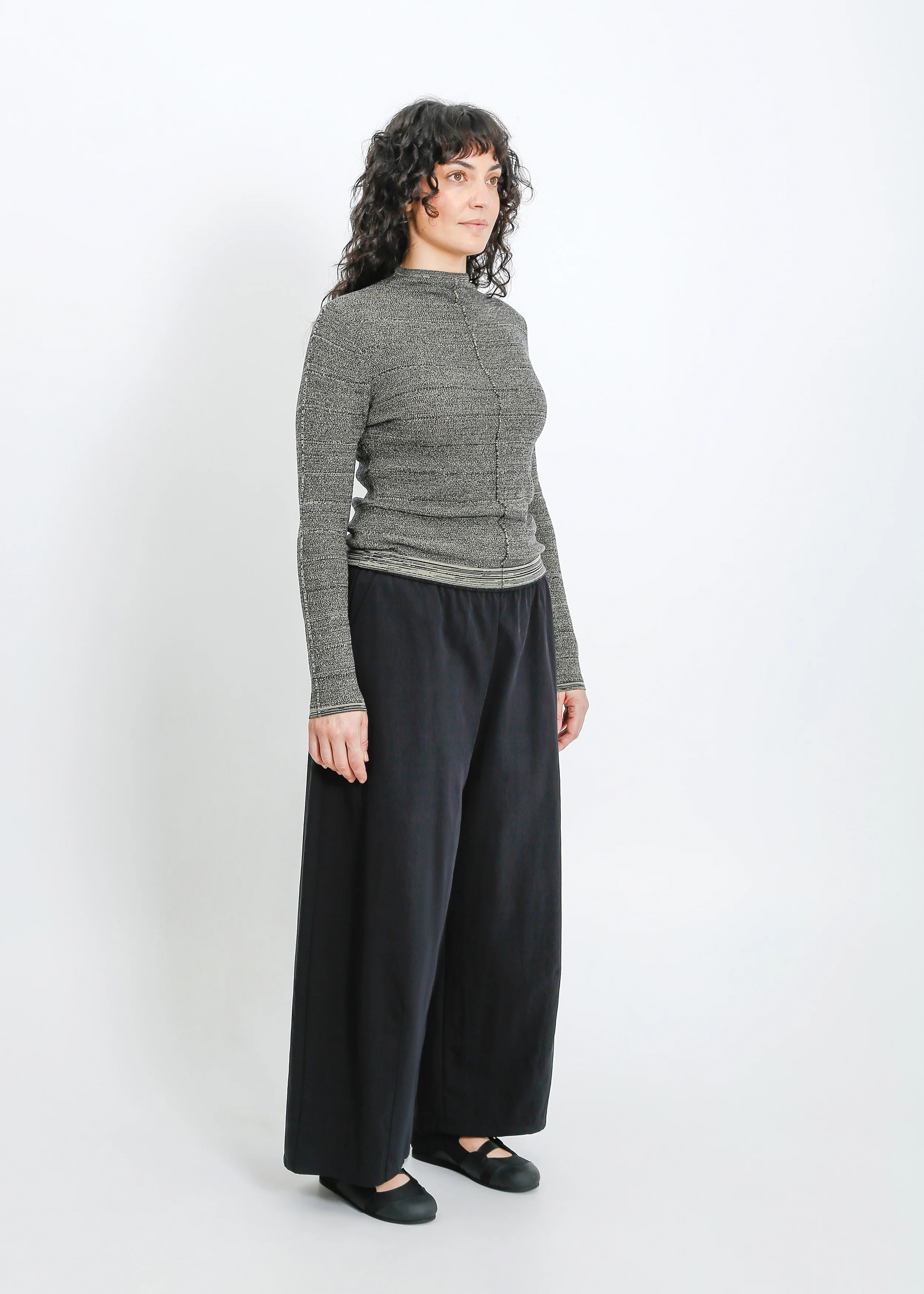Sana Knit Top / Moss-Navy - Image 7