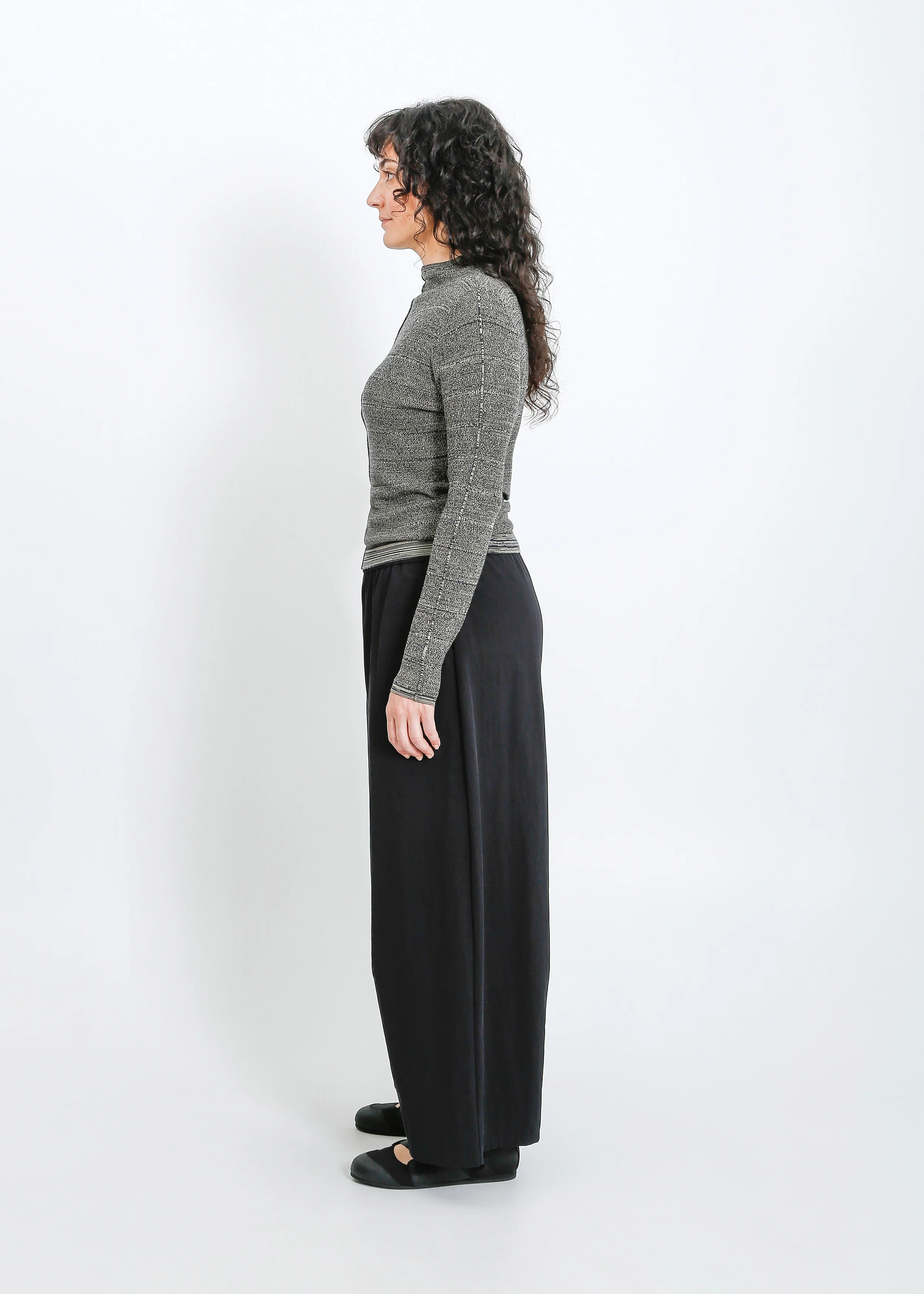 Sana Knit Top / Moss-Navy - Image 8