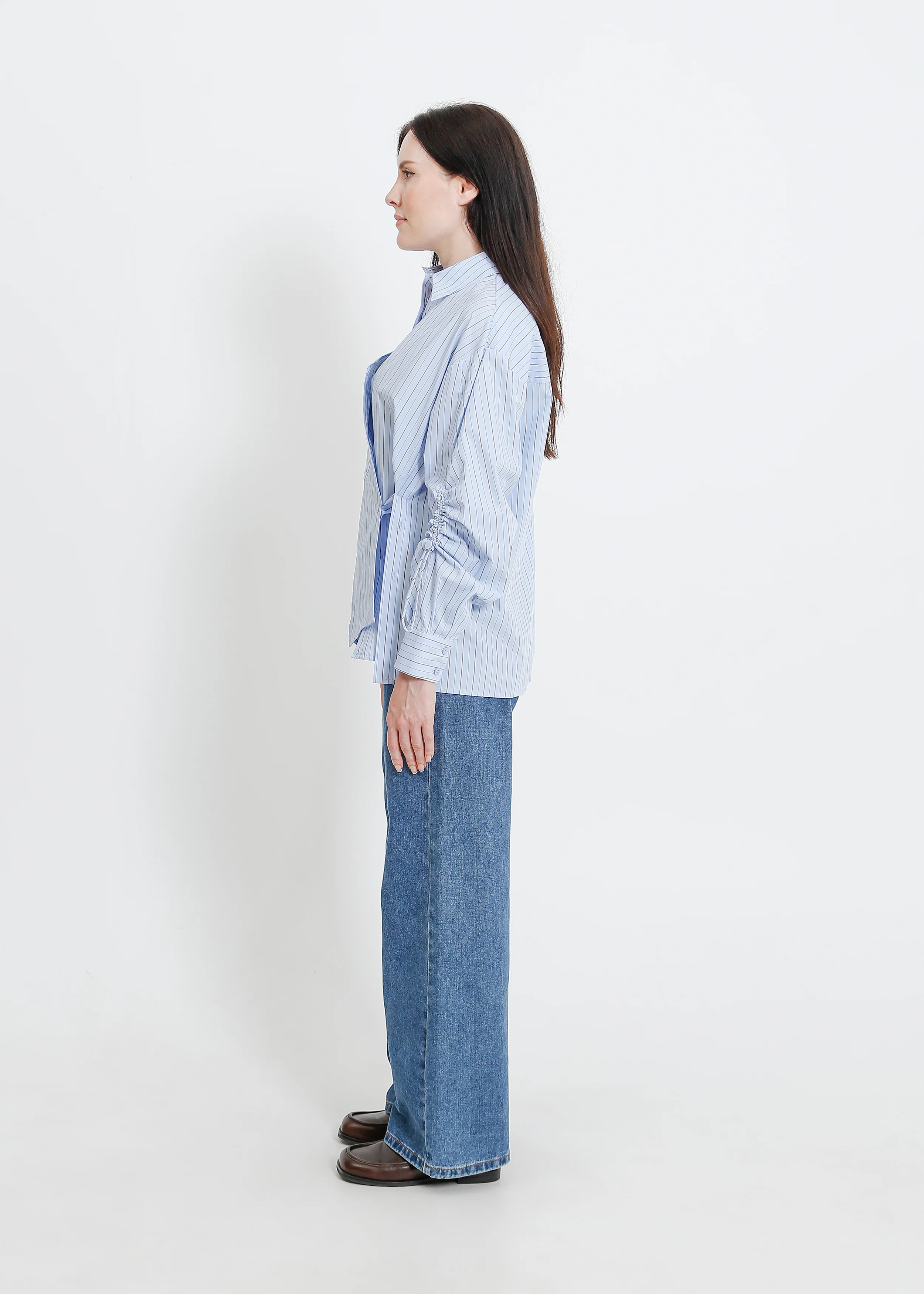 Satine Shirt / Blue-Beige - Image 3