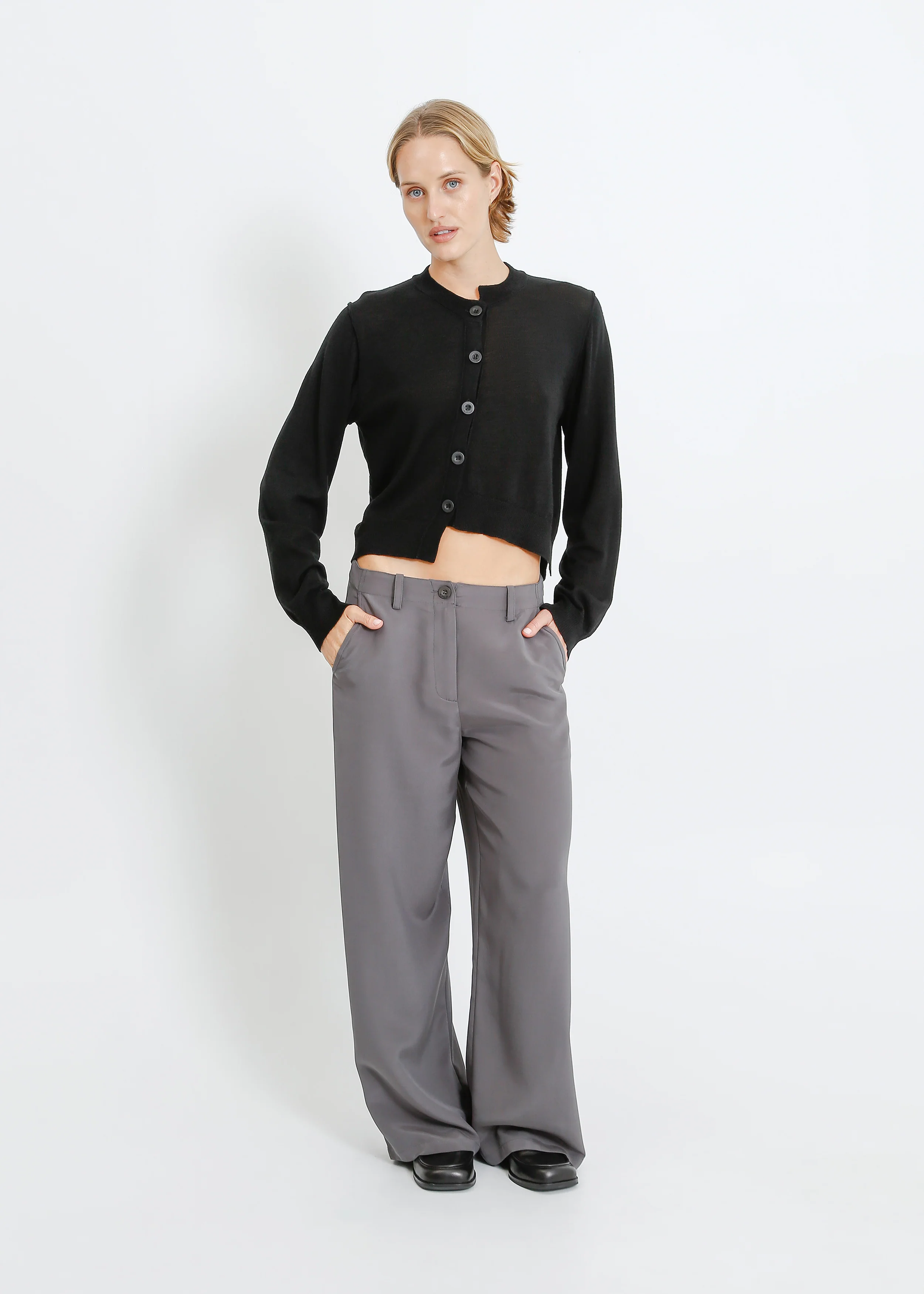 Seamus Knit Cardi / Black - Image 5