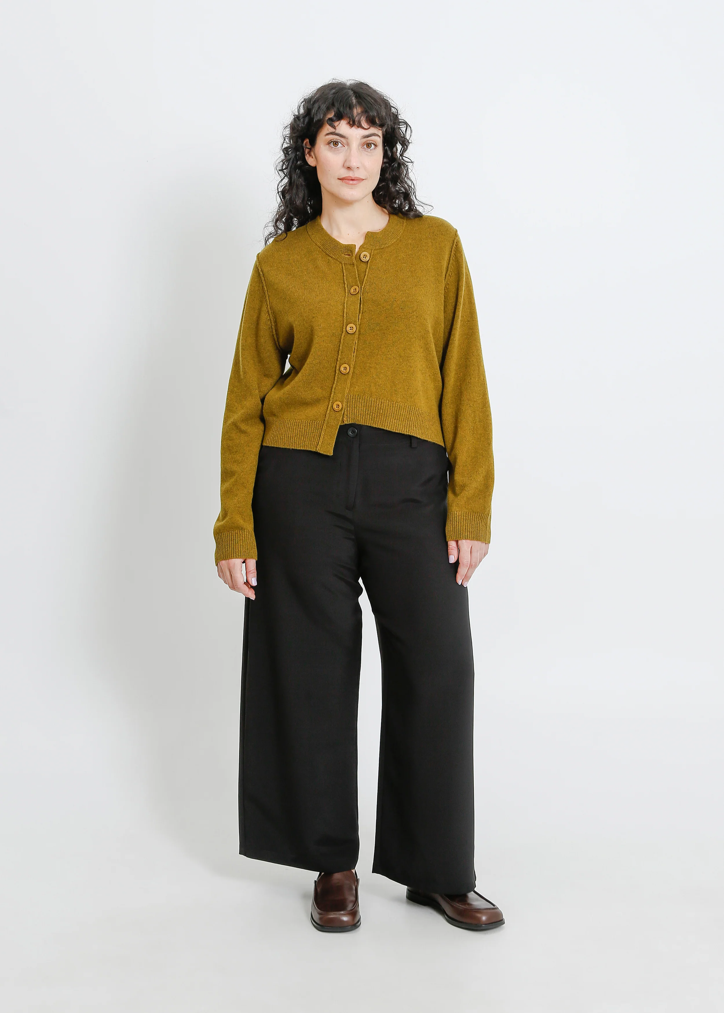 Seamus Knit Cardi / Olive Marle - Image 10