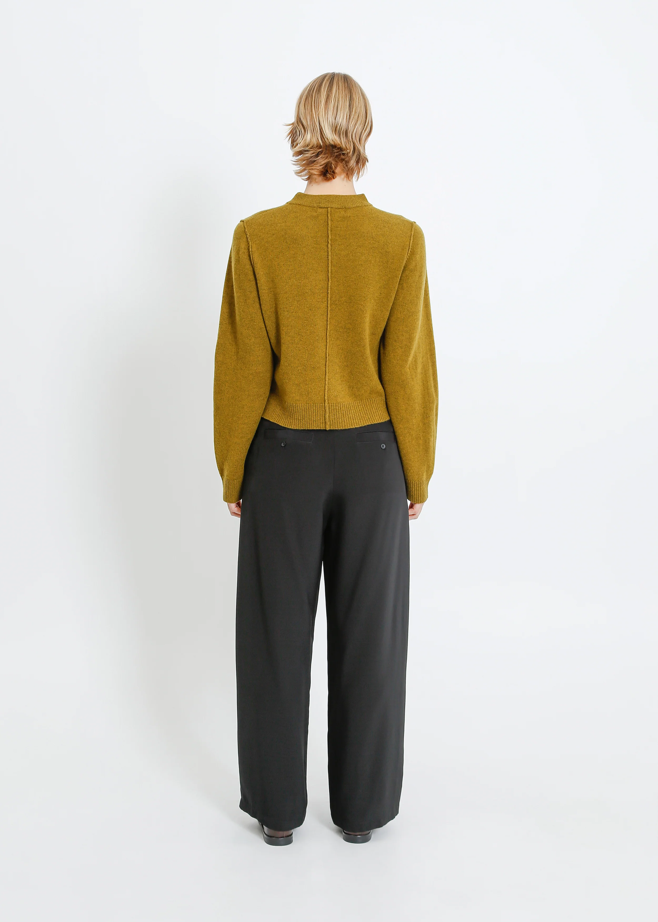 Seamus Knit Cardi / Olive Marle - Image 4