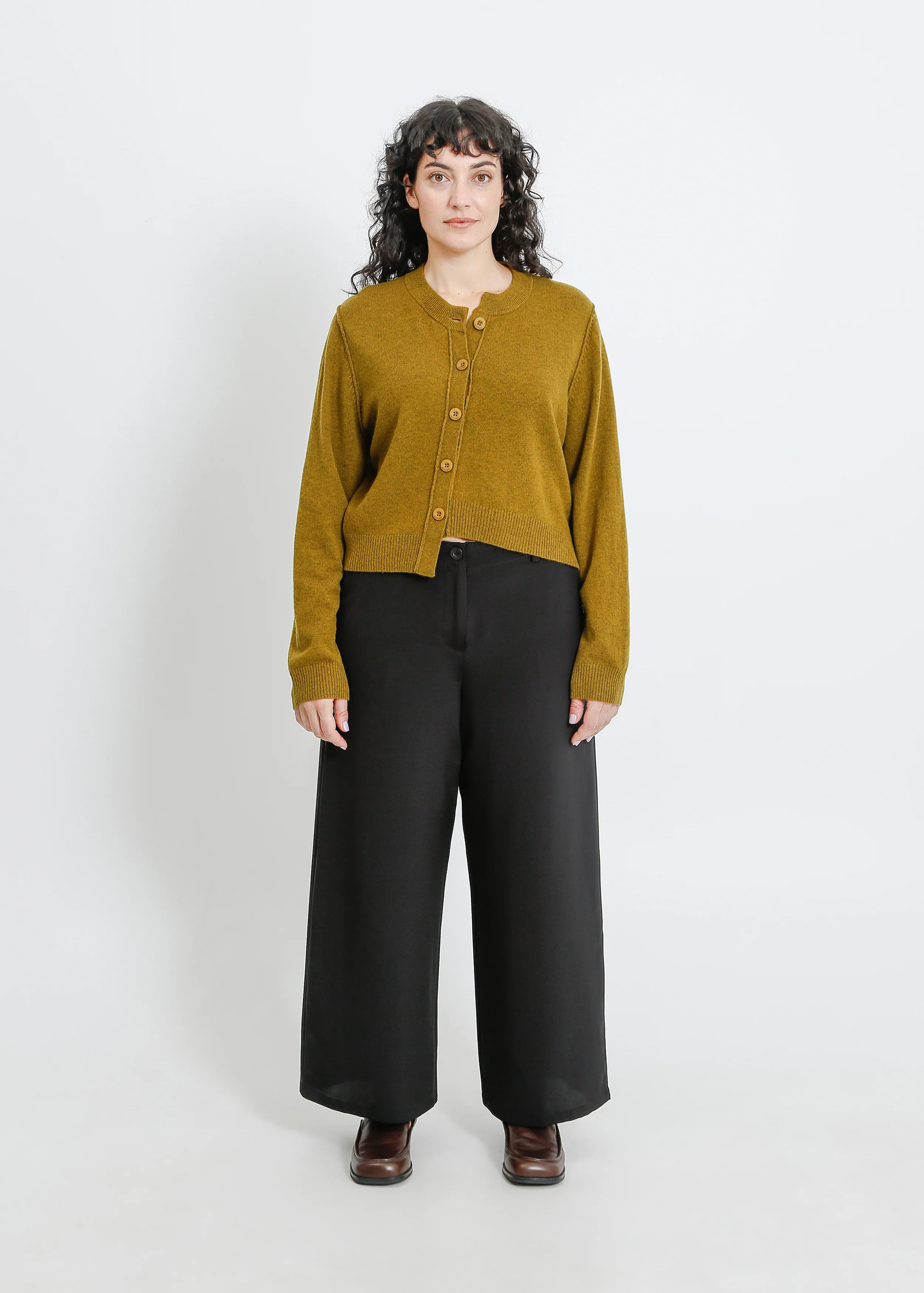 Seamus Knit Cardi / Olive Marle - Image 6