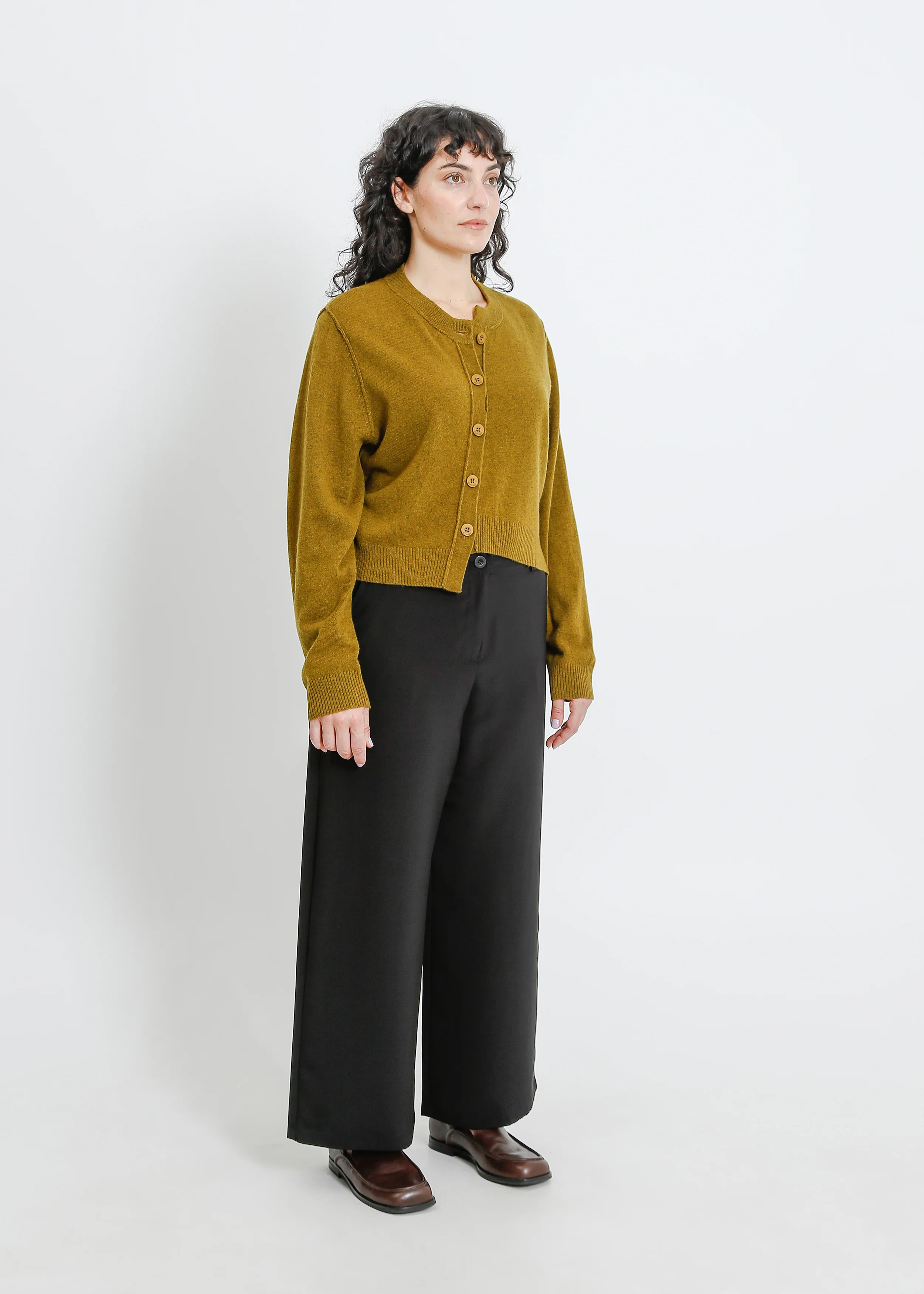 Seamus Knit Cardi / Olive Marle - Image 7