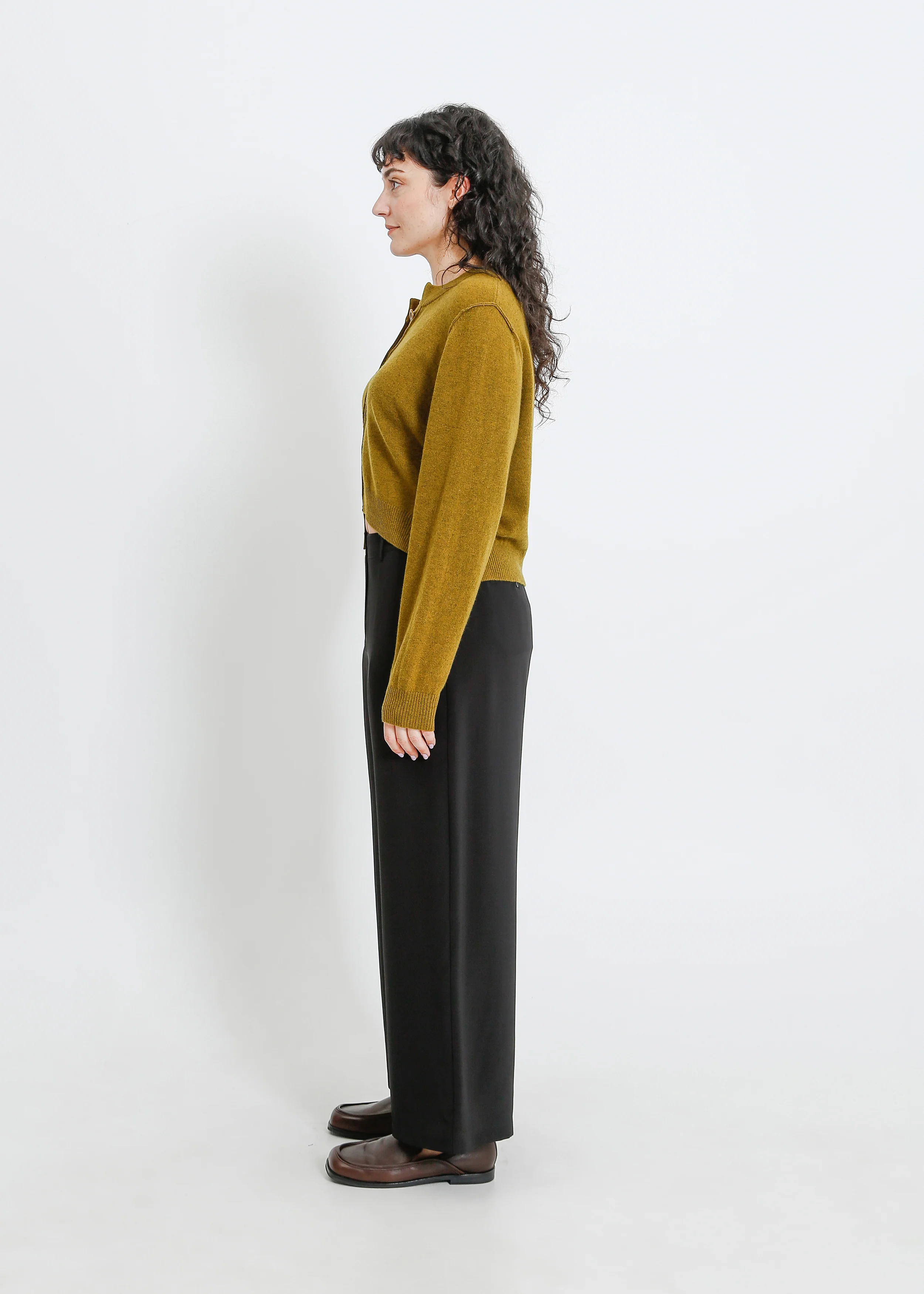 Seamus Knit Cardi / Olive Marle - Image 8