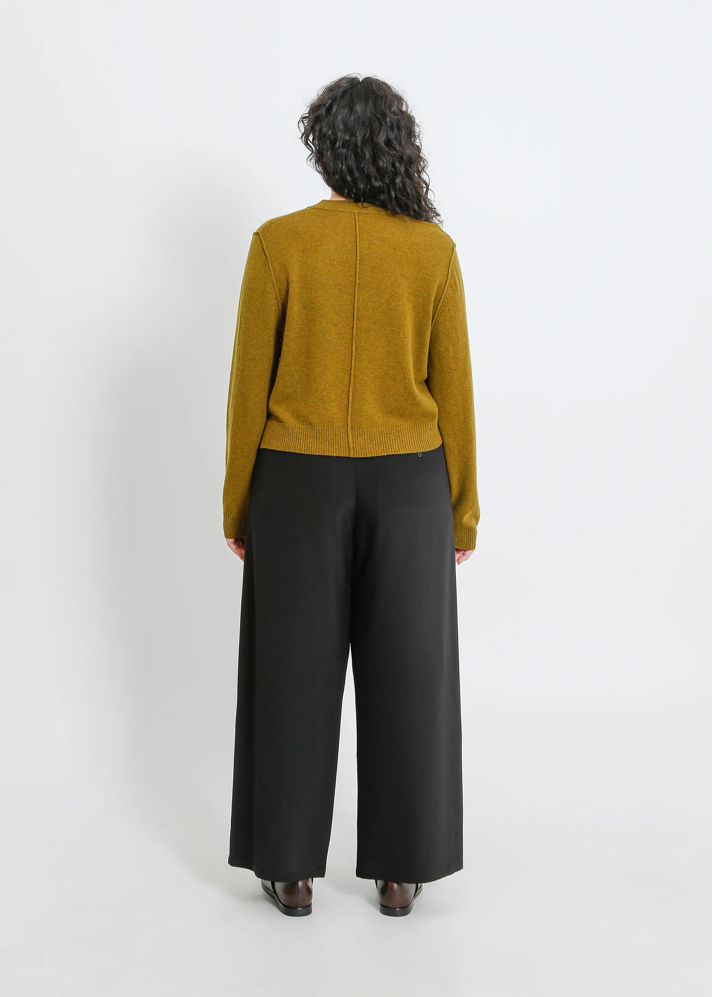 Seamus Knit Cardi / Olive Marle - Image 9
