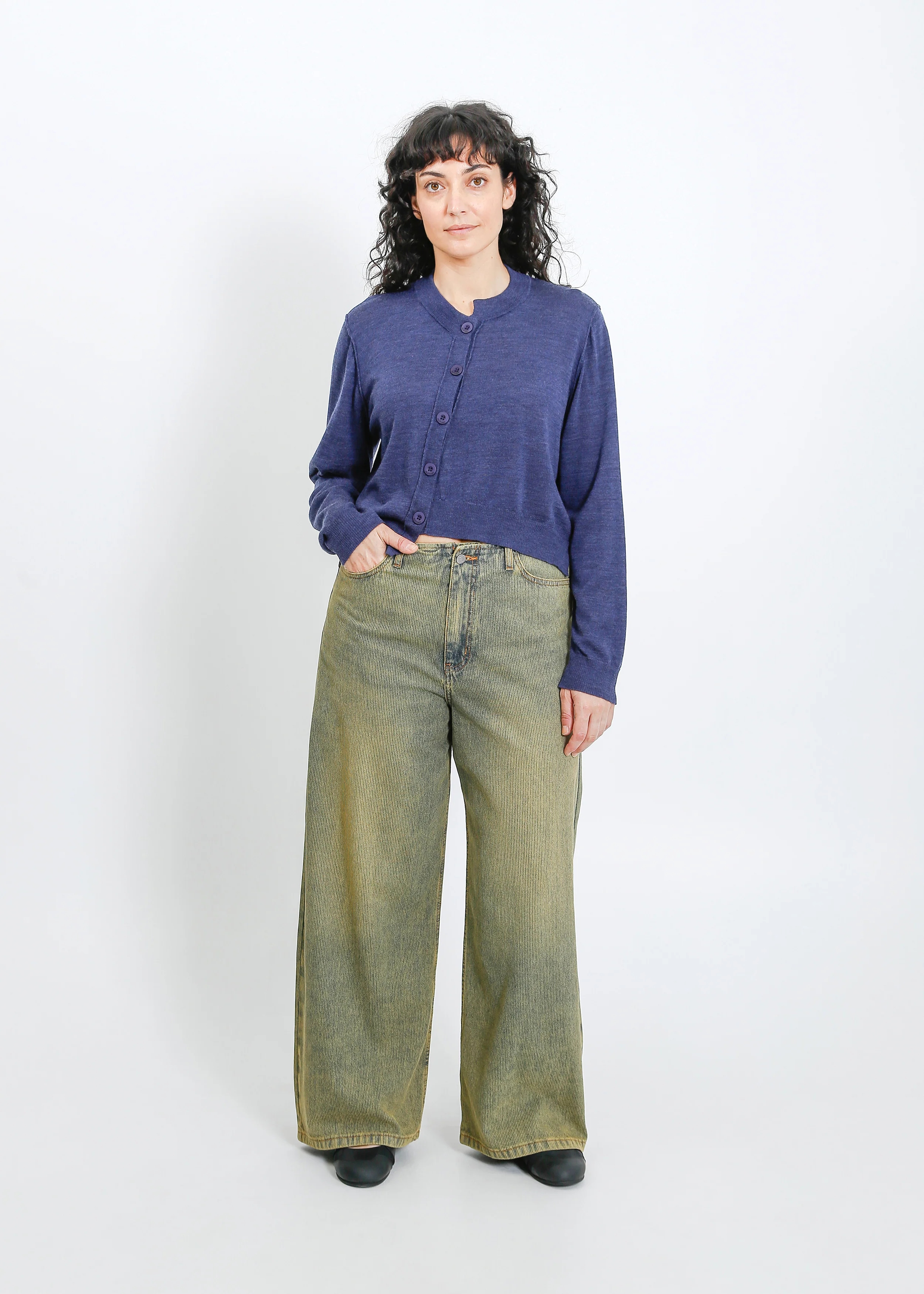 Seamus Knit Cardi / Steelblue Marle - Image 10