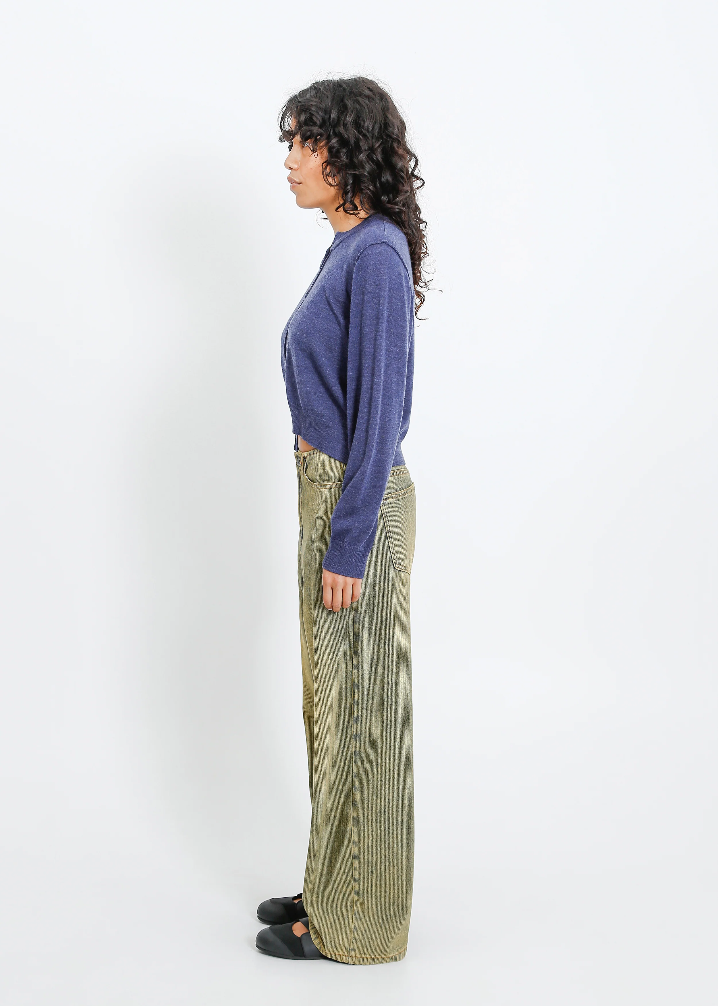 Seamus Knit Cardi / Steelblue Marle - Image 3