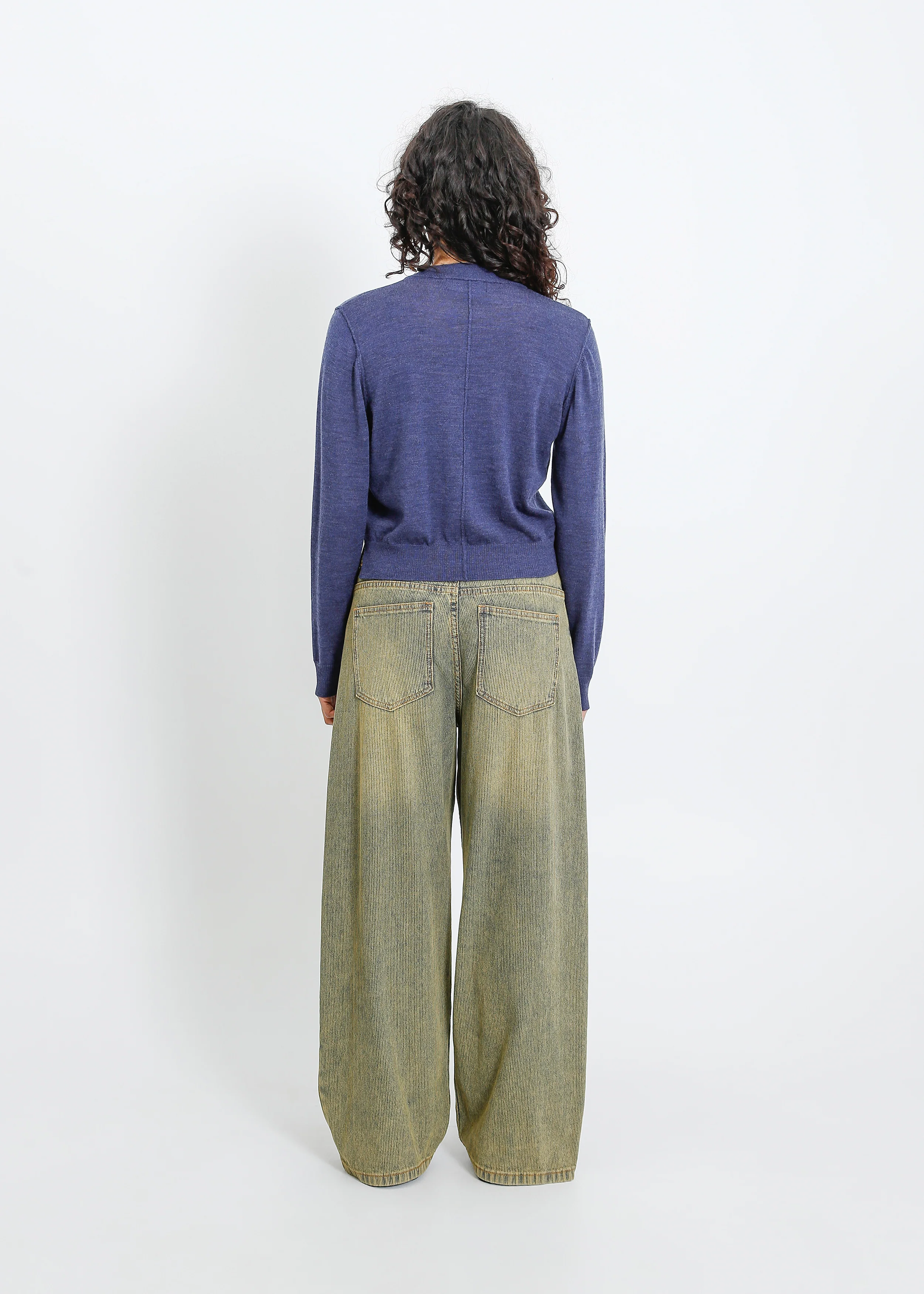 Seamus Knit Cardi / Steelblue Marle - Image 4