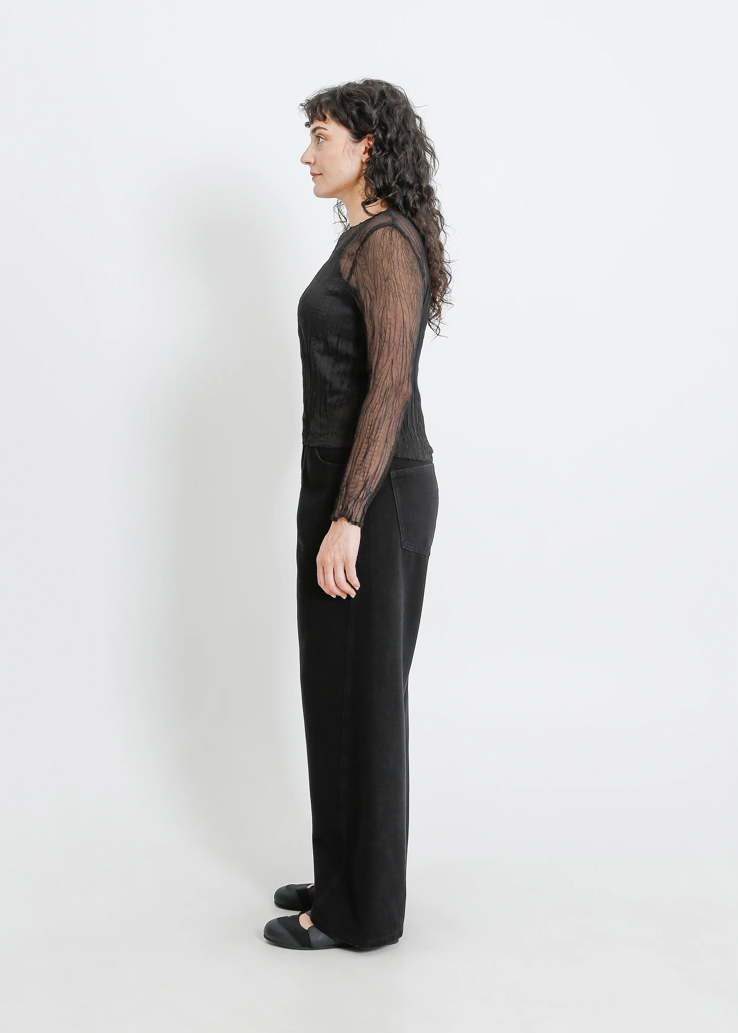 Shaun Pleat Top / Onyx - Image 3