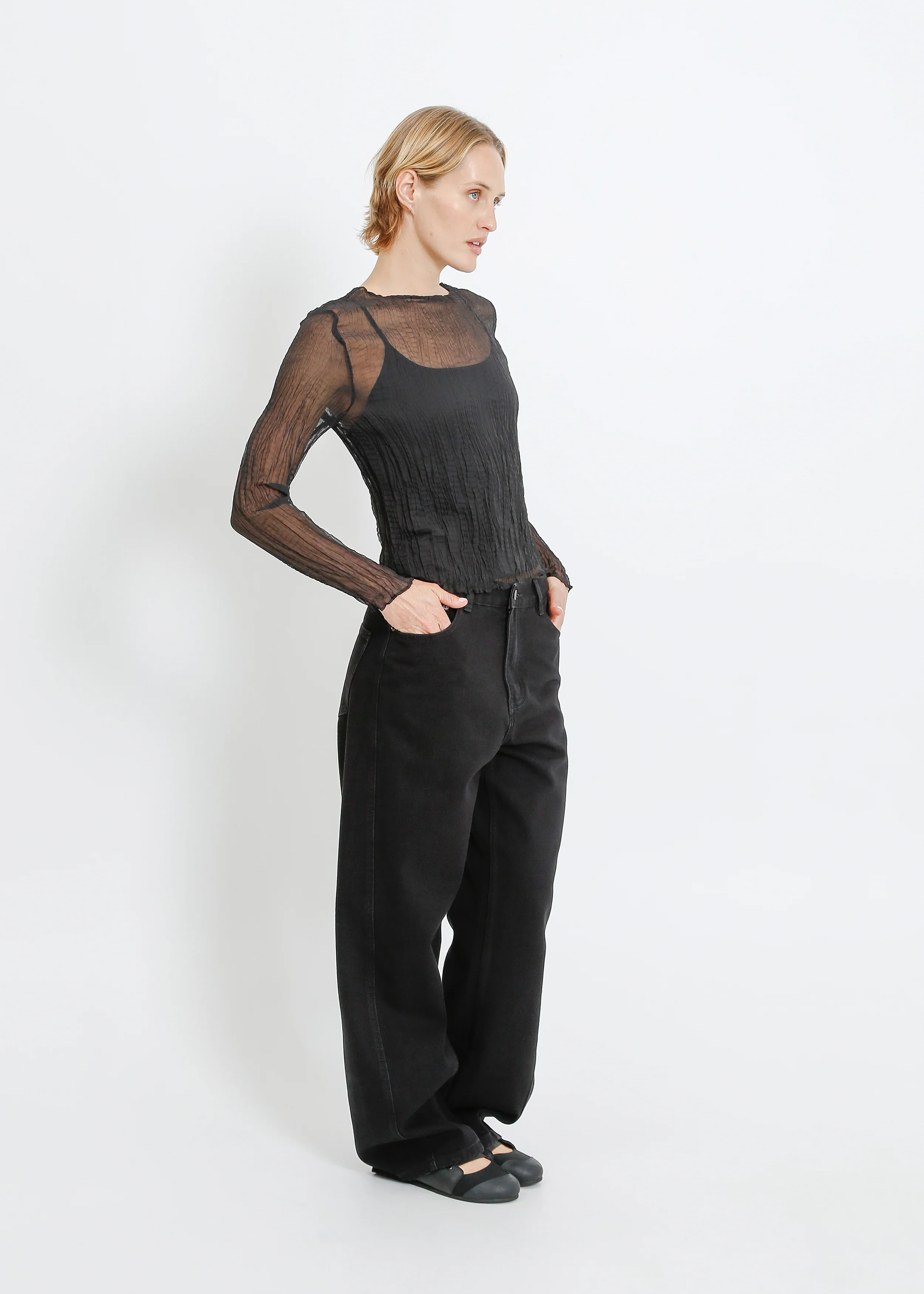 Shaun Pleat Top / Onyx - Image 7