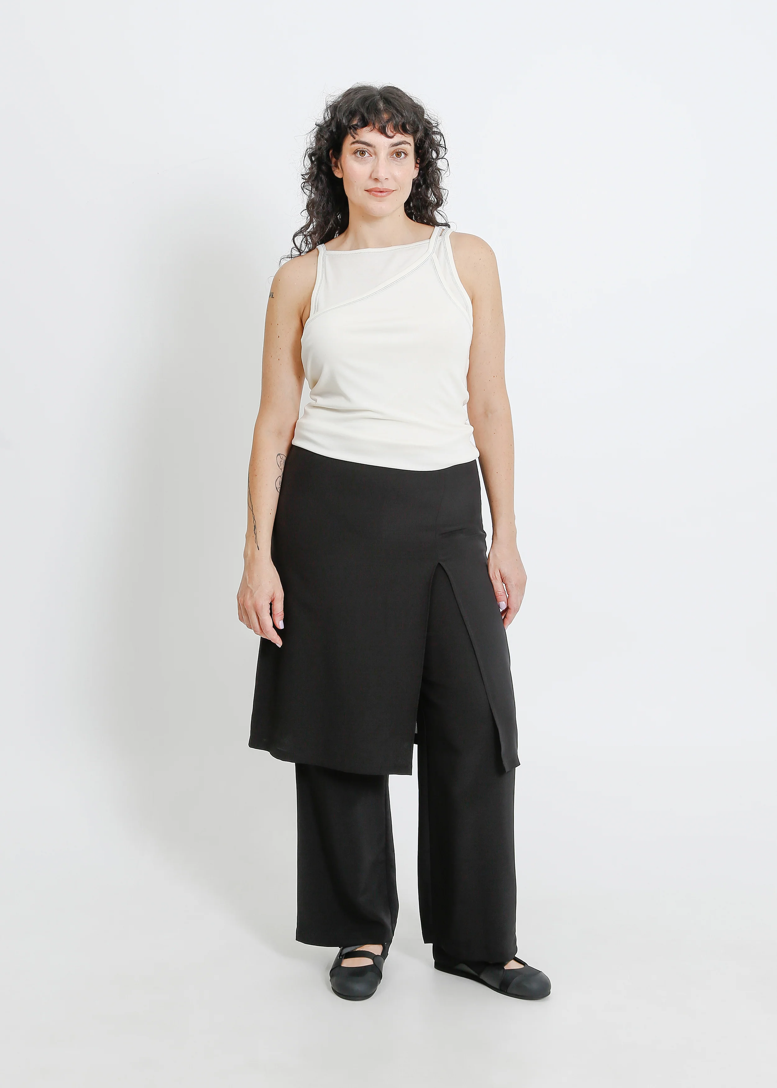 Sloane Pant Skirt / Black - Image 10