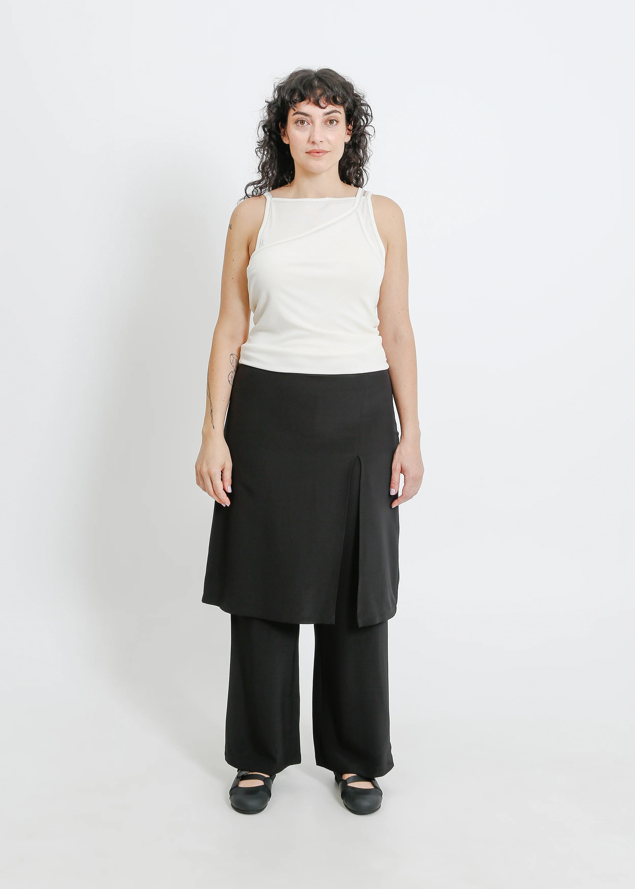 Sloane Pant Skirt / Black - Image 6