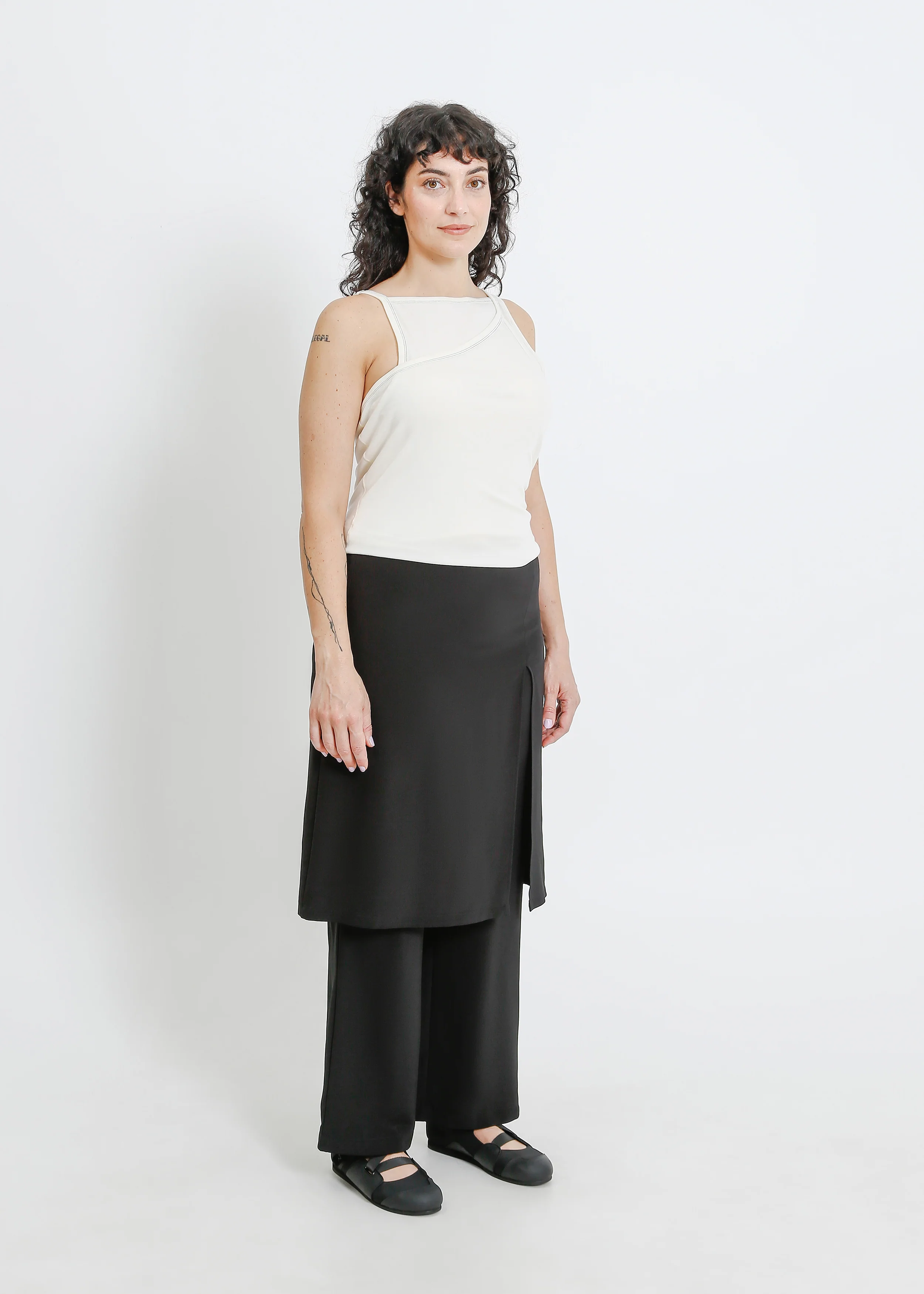 Sloane Pant Skirt / Black - Image 7