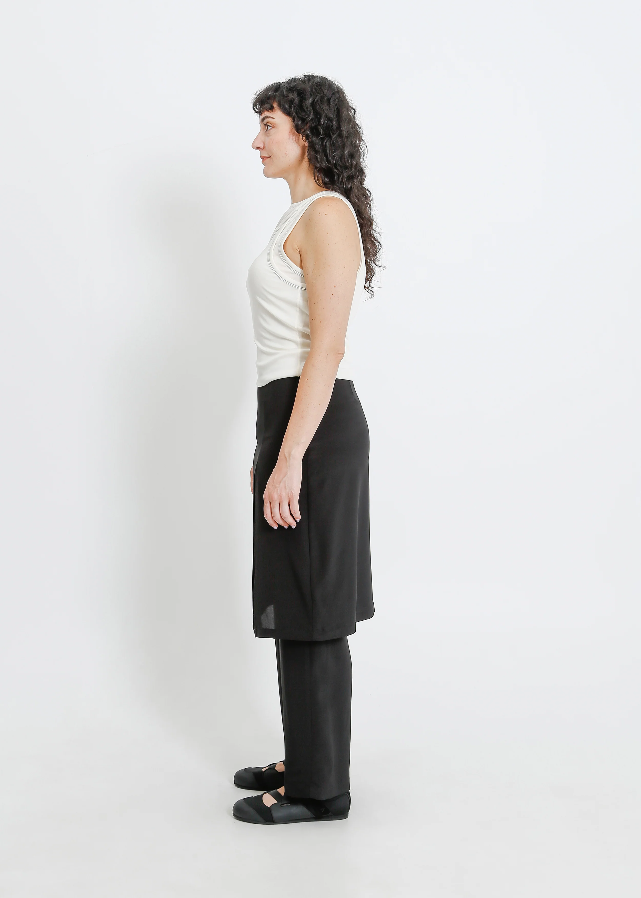 Sloane Pant Skirt / Black - Image 8