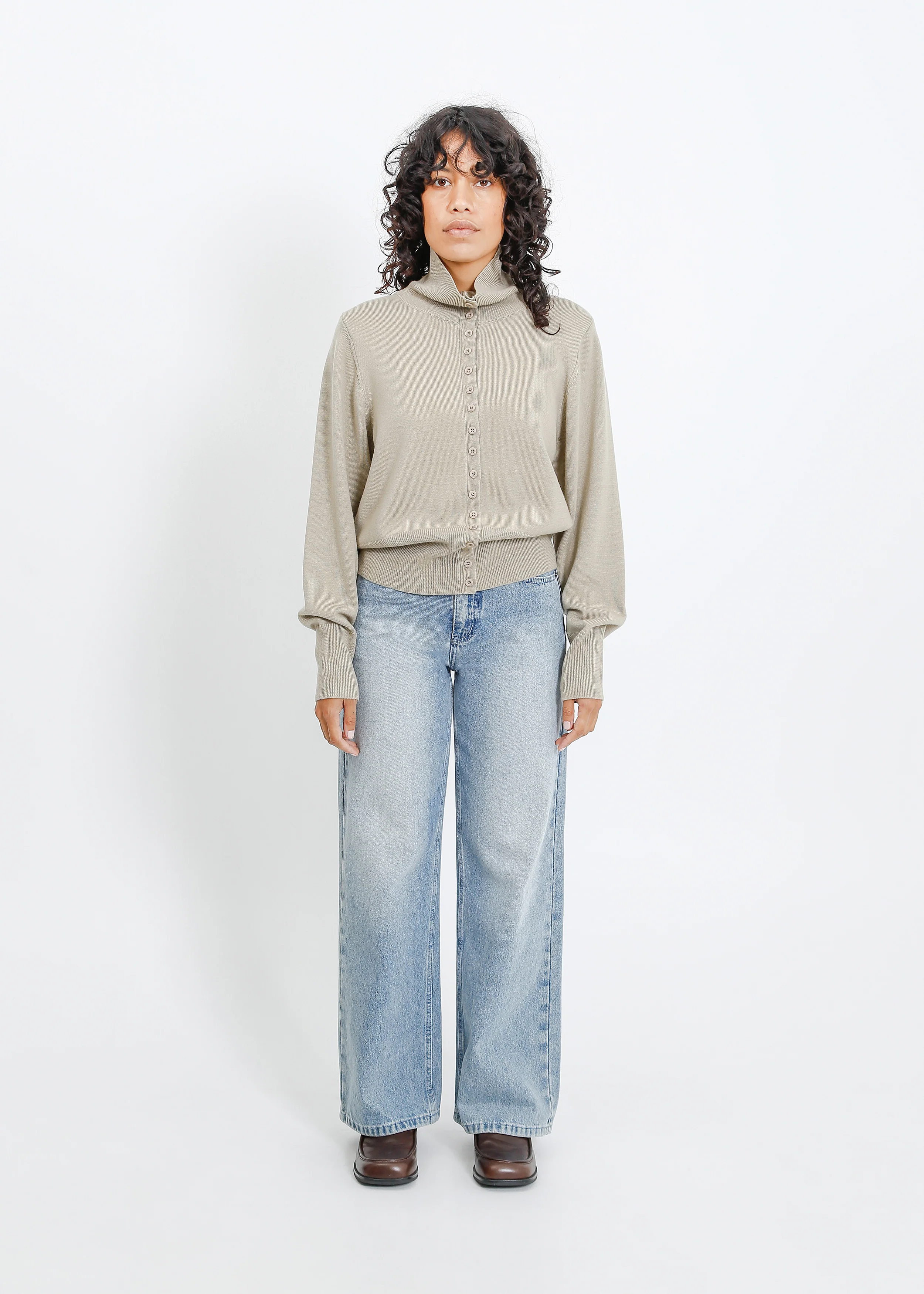 Valetta Knit Cardi / Moss - Image 3