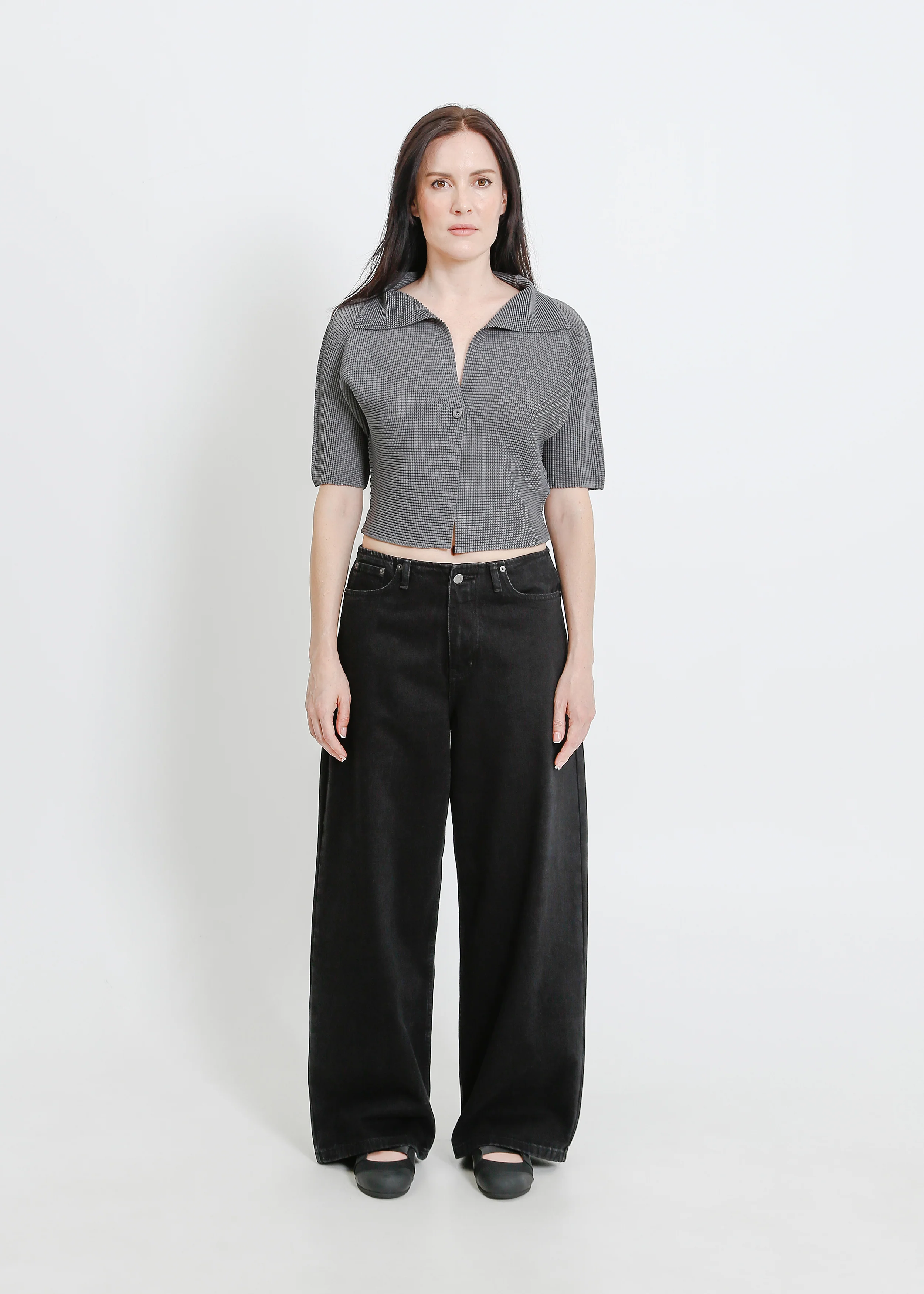 Zia Pleat Bolero / Graphite - Image 5