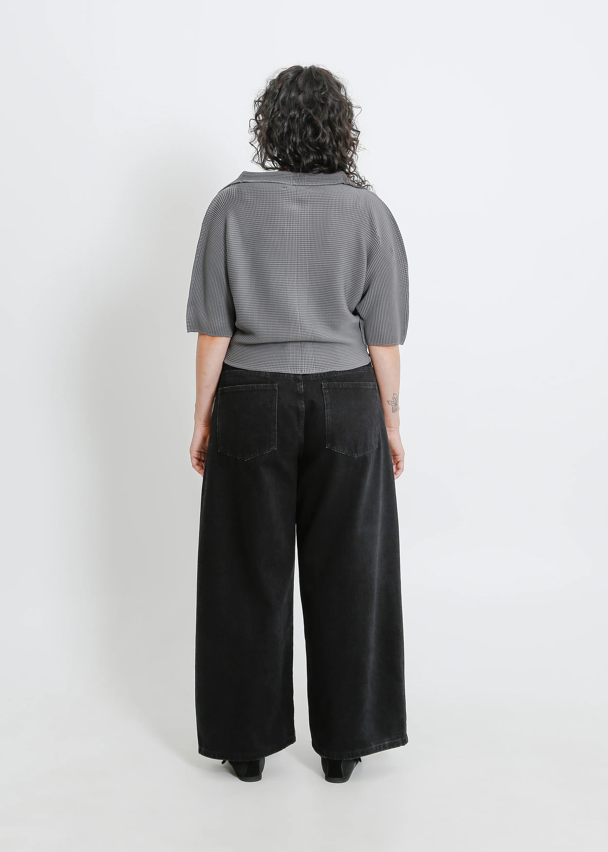 Zia Pleat Bolero / Graphite - Image 9